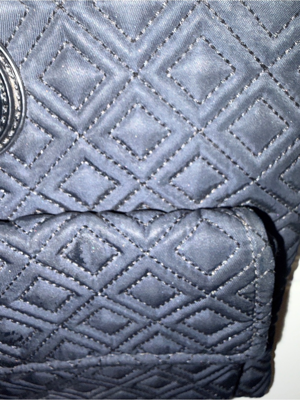 Tory Burch Quilted Black Crossbody with Front Patch Logo - Picture 3 of 3